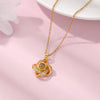 Chic Gold Love Knot Necklace - Celebrate Your Bond - A Symbol of Eternal Love, Perfect gift for Her