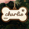 Pets Personalized Custom Shaped Wood Christmas Ornament – Celebrate Your Furry Friends This Holiday