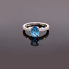 Deep Sea Blue Diamond Ring – Luxury Jewelry for Women