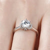 Crown V-Shaped Diamond Engagement Ring – A Royal Symbol of Eternal Love