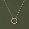 Elegant Diamond Circle Necklace – Perfect Gift for Her