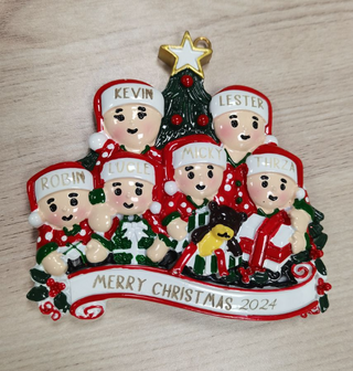 Personalized Resin Christmas Ornament – Custom Holiday Keepsake