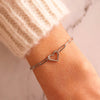 Open Heart Paperclip Chain Bracelet – Elegant and Stylish Jewelry