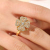 Adjustable Spinning Magic Clover Ring – Lucky Charm Accessory