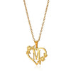 Gold Flower Initial Necklace – A Personalized Bloom of Elegance