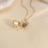 Heart-Shaped Locket Necklace with Custom Photo - A Sentimental Gift