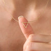 Triangle Necklace – Minimalist Geometric Jewelry for Everyday Elegance