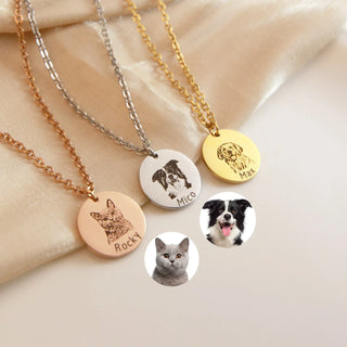 Handcrafted Pet Portrait Necklace - The Perfect Keepsake