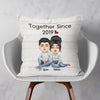Personalized Pillow - Together Since - Gift For Couples, Husband, Wife, Lover, Boyfriend, Girlfriend