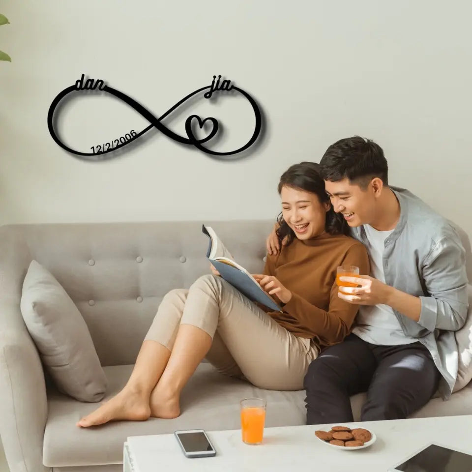 Infinity Love Symbol - Custom Metal Sign