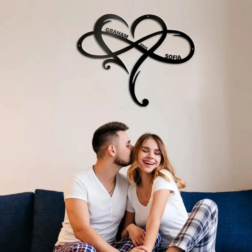 Infinity Love Symbol - Custom Metal Sign