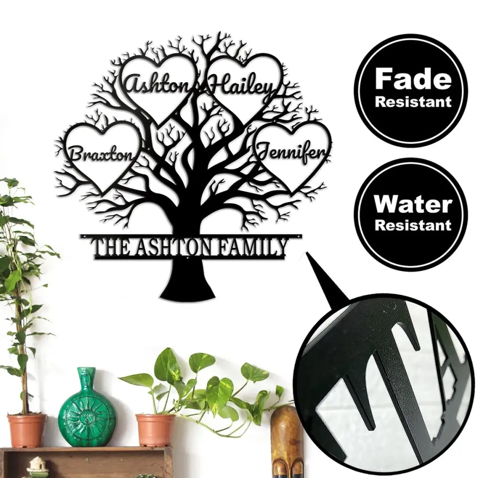 Family Tree - Custom Name - Metal Sign