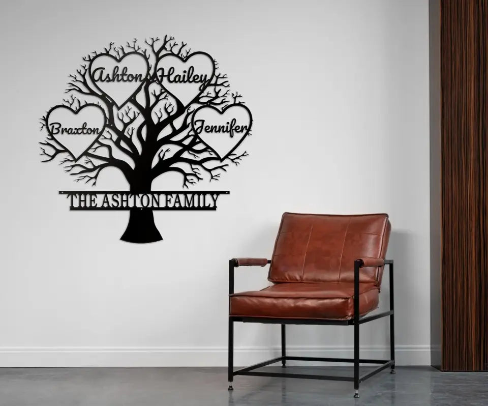 Family Tree - Custom Name - Metal Sign