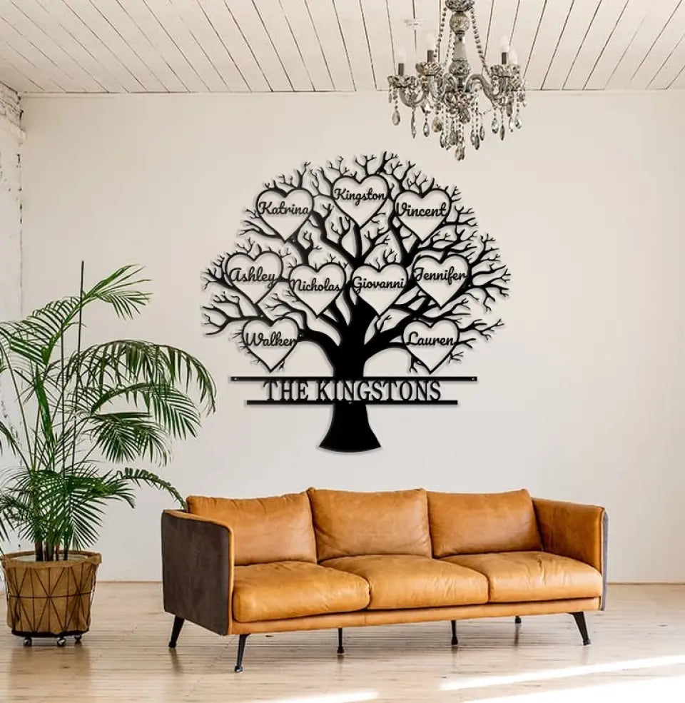 Family Tree - Custom Name - Metal Sign