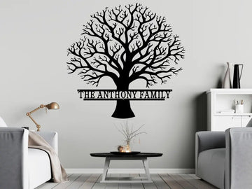Family Tree - Custom Name - Metal Sign