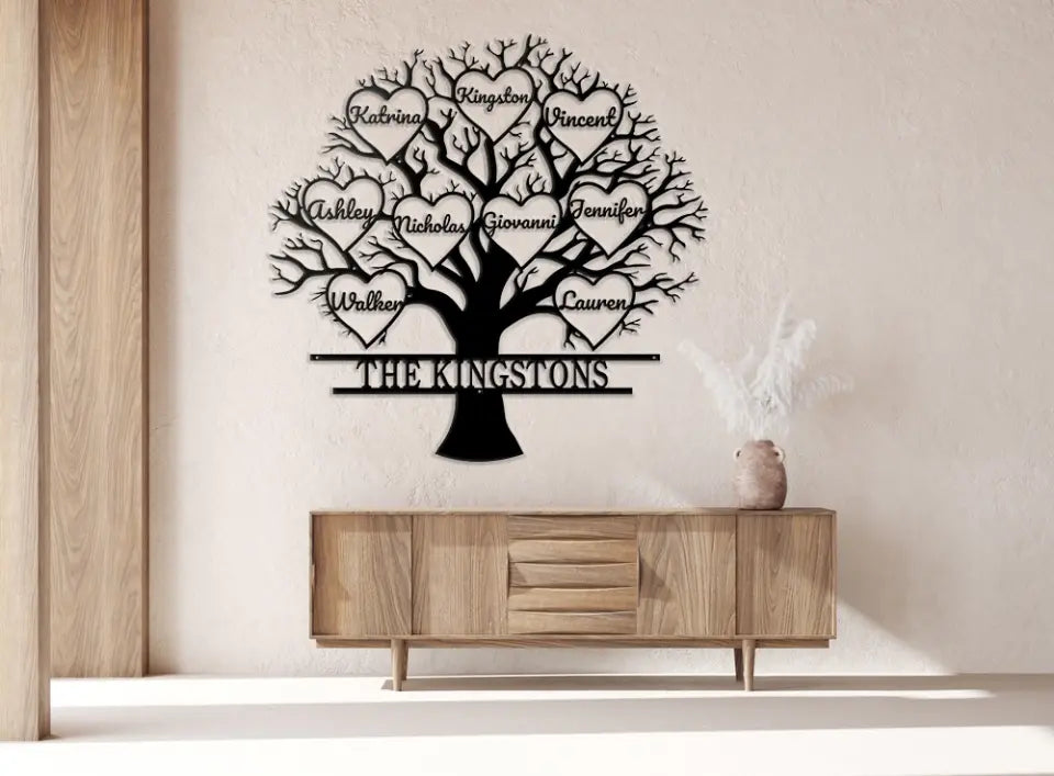 Family Tree - Custom Name - Metal Sign