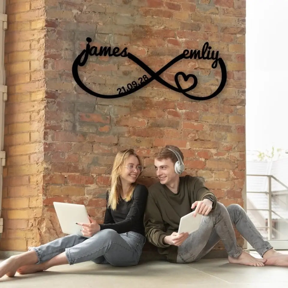 Infinity Love Symbol - Custom Metal Sign