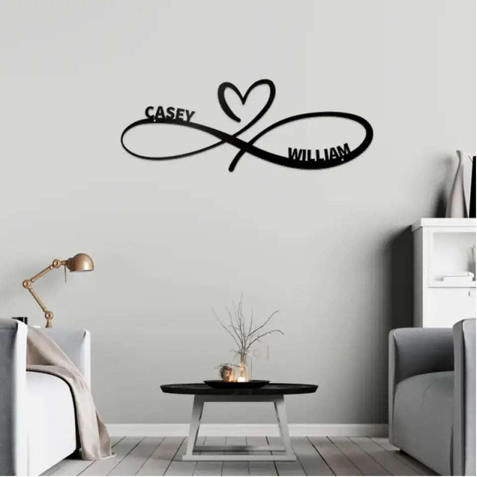 Infinity Love Symbol - Custom Metal Sign