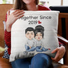 Personalized Pillow - Together Since - Gift For Couples, Husband, Wife, Boyfriend, Girlfriend