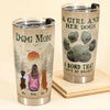 Personalized Tumbler Cup - A Girl And Her Dogs Unbreakable Bond - Anniversary Gift