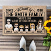 Personalized Doormat - There's Like A Lot Of Kids In Here - Gift For Family