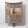 Woven Blanket Daughter This Old Lion - Christmas Gift For Your Daughter