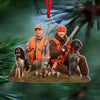 Personalized Photo Mica Ornament - Christmas Gift For Family Member, Friends - Customized Your Photo Hunting Ornament