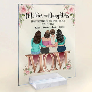 Mother And Daughter, Personalized Acrylic Plaque, Christmas Birthday Gift For Mom, Daughters