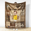 My Reading Blanket I Am A Bookaholic, Personalized Blanket, Anniversary Gift For Daughter Or Book Lovers