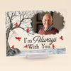 I'm Always With You, Personalized Acrylic Photo Plaque, Anniversary Gift For Family Members