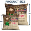 Reading Chibi Girl Just A Girl Who Loves Books, Personalized Custom Pillow, Gift For Daughter Or Book Lovers