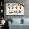 Personalized Canvas, Name Of Children, Anniversary Gift For Grandparents