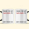 Thanks For Not Swallowing Us - Personalized Color Changing Mug