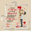 The Day I Met You - Couple Personalized Custom Puzzle Shaped Acrylic Plaque - Gift For Husband Wife, Anniversary