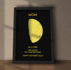 Custom for Mom Art Frame/ Real Moon Phase - For Memory Gift