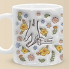 You Hold Our Hands, Also Our Hearts - Family Personalized Custom 3D Inflated Effect Printed Mug - Gift For Mom, Grandma