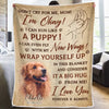 Custom Photo Don't Cry For Me I'm Okay - Memorial Personalized Custom Blanket - Sympathy Gift For Pet Owners, Pet Lovers