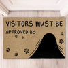Welcome Humans! Our Doormat Is Pet Approved - Dog Personalized Custom Home Decor Decorative Mat - House Warming Gift, Gift For Pet Lovers, Pet Owners
