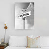 Great Personalized Mother's Day Gift Custom Children Birth Date Name Canvas Wall Art