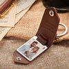 Custom Photo Drive Safe I Need You Here With Me - Gift For Girlfriends, Wife, Couples - Personalized Leather Photo Keychain