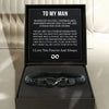 To My Man, Infinity Personalized Bracelet, Anniversary Gift For Husband