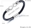 To My Man, Infinity Personalized Bracelet, Anniversary Gift For Husband