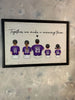 Daddy's Team Baseball Family Sitting Personalized Poster, Gift For Family, Dad, Grandpa, Husband