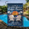 Personalized Flag For Swimming Pool Zone Decor - Perfect Gift For Housewarming, Birthday, Anniversary For Couple