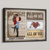 All Of Me Loves All Of You Personalized Poster, Gift For Him, For Her