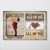 All Of Me Loves All Of You Personalized Poster, Gift For Him, For Her