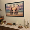 Eternal Sunset Personalized Beach Landscape Couple Poster, Anniversary Gift For Couple, For Him, For Her