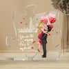 The Missing Piece To My Heart Personalized Puzzle Acrylic Plaque, Anniversary Gift For Him, For Her