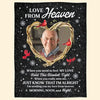 Love From Heaven - Personalized Photo Memorial Blanket