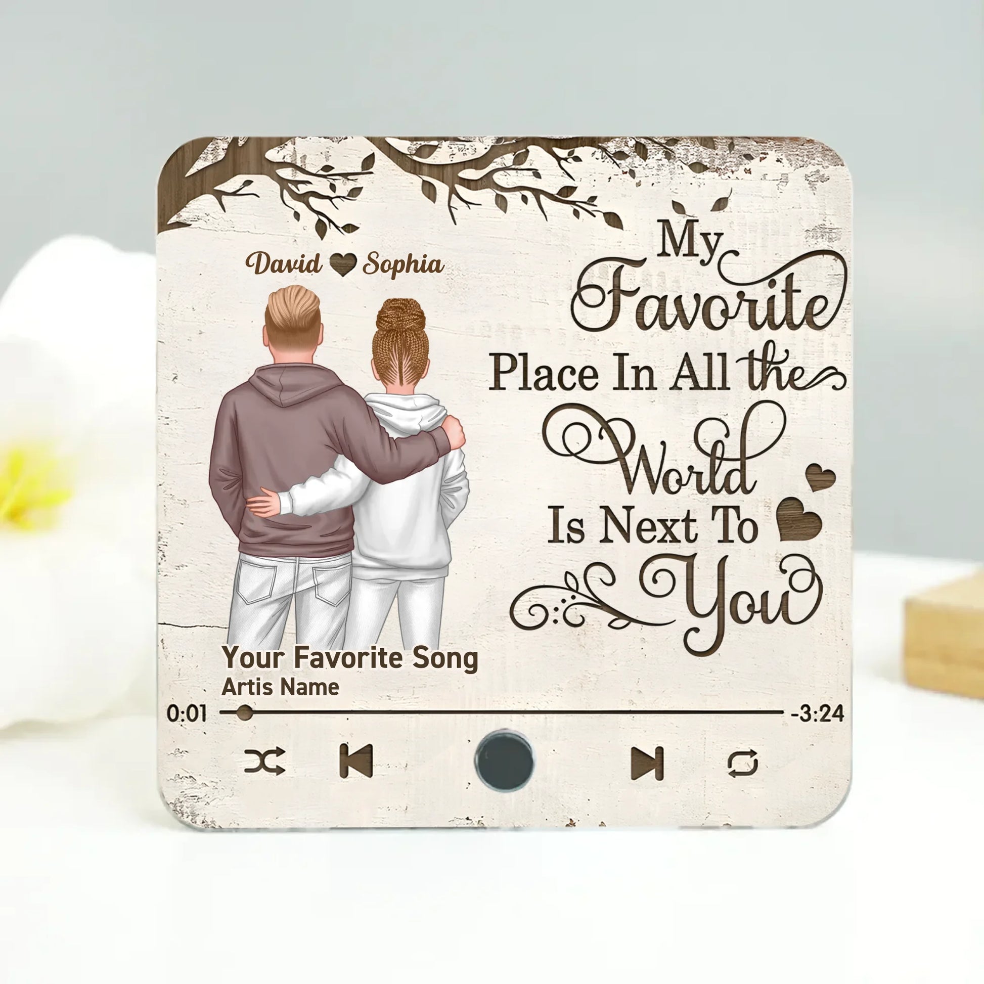 Mockup Music Fridge Magnet